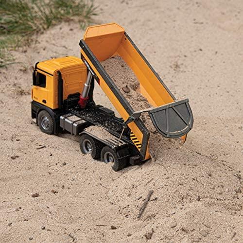 HUINA 1573 1/14 Yüksek Kalite RC Model Damperli Kamyon Uzaktan Kumandalı Metal İş Makinası - 10KG Yükleme Kapasiteli - 2.4G Full Fonksiyon Sesli ve Işıklı