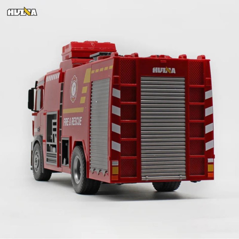 HUINA 1562 1/14 22CH Yüksek Kalite RC Model Uzaktan Kumandalı Yangın Söndürme İtfaiye Kamyonu İş Makinesi - Su Püskürtme Fonksiyonlu -2.4G Full Fonksiyon Sesli&Işıklı