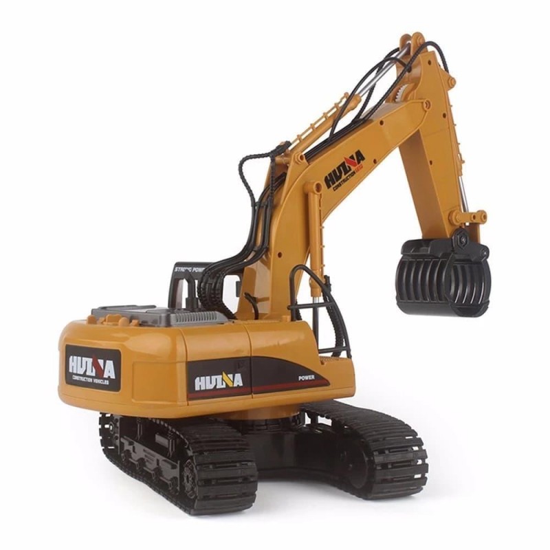 HUINA 1570 1/14 Yüksek Kalite RC Model Paletli Ekskavatör Kereste Taşıma Kepçesi Uzaktan Kumandalı Çok Fonksiyonlu İş Makinesi -2.4G Full Fonksiyon Sesli&Işıklı