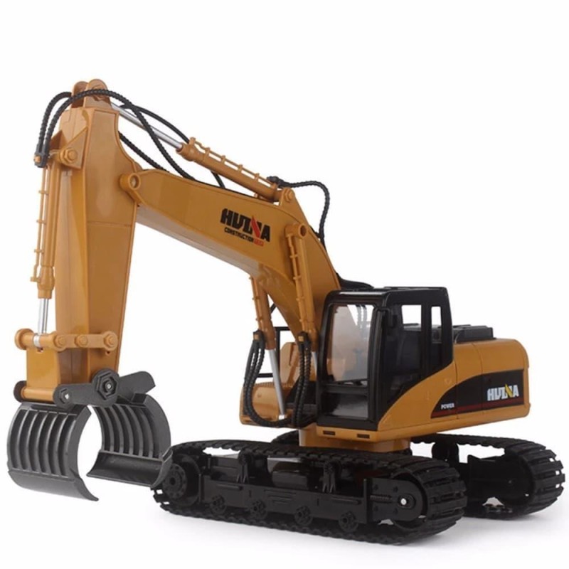 HUINA 1570 1/14 Yüksek Kalite RC Model Paletli Ekskavatör Kereste Taşıma Kepçesi Uzaktan Kumandalı Çok Fonksiyonlu İş Makinesi -2.4G Full Fonksiyon Sesli&Işıklı