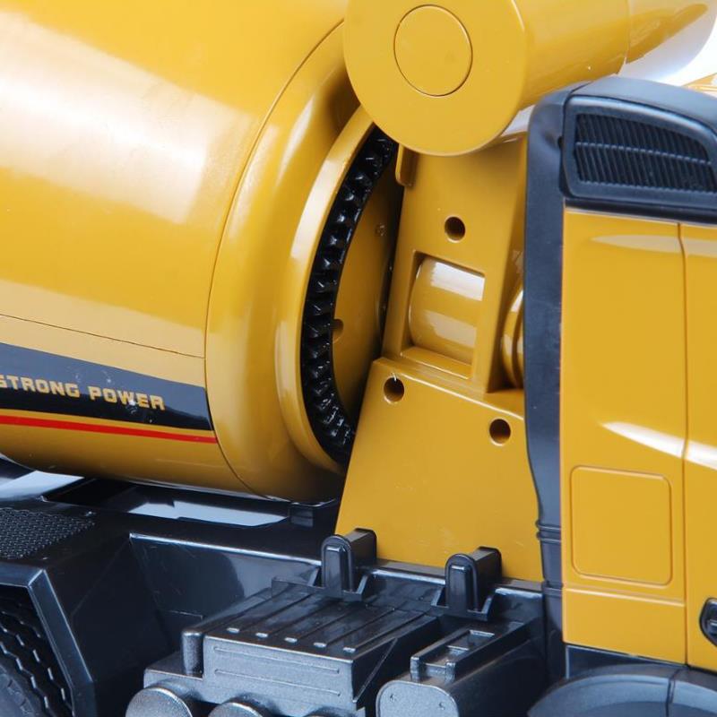 HUINA 1574 1/14 10 Kanal Yüksek Kalite RC Model Çimento Mikseri Kamyon Uzaktan Kumandalı İş Makinası - 2.4G Full Fonksiyon Sesli ve Işıklı