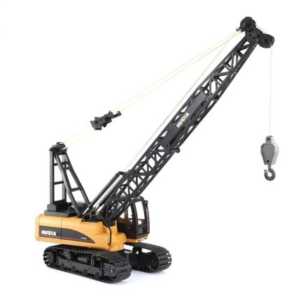 HUINA 1572 1/14 15CH Yüksek Kalite RC Model Ekskavatör Paletli Kancalı Vinç Uzaktan Kumandalı Metal İş Makinesi - 2.4G Sesli&Işıklı - Thumbnail