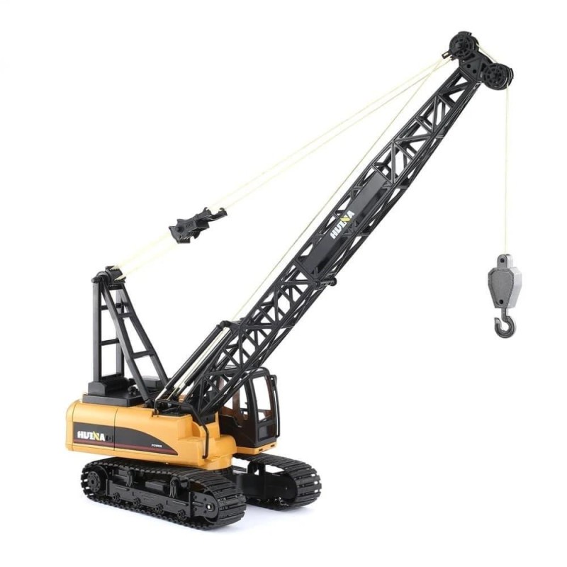 HUINA 1572 1/14 15CH Yüksek Kalite RC Model Ekskavatör Paletli Kancalı Vinç Uzaktan Kumandalı Metal İş Makinesi - 2.4G Sesli&Işıklı