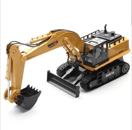 HUINA 1531 1/16 Yüksek Kalite 11CH RC Model Ekskavatör Paletli Kepçe Kazıcı Uzaktan Kumandalı Çok Fonksiyonlu İş Makinesi - 2.4G Sesli ve Işıklı - Thumbnail