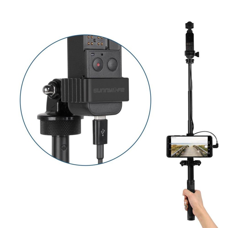 DJI Osmo Pocket & Air 2 & Mini 2 Serisi Type-C den IOS İphone Kumanda ve Telefon Bağlantı Kablosu 1 Metre