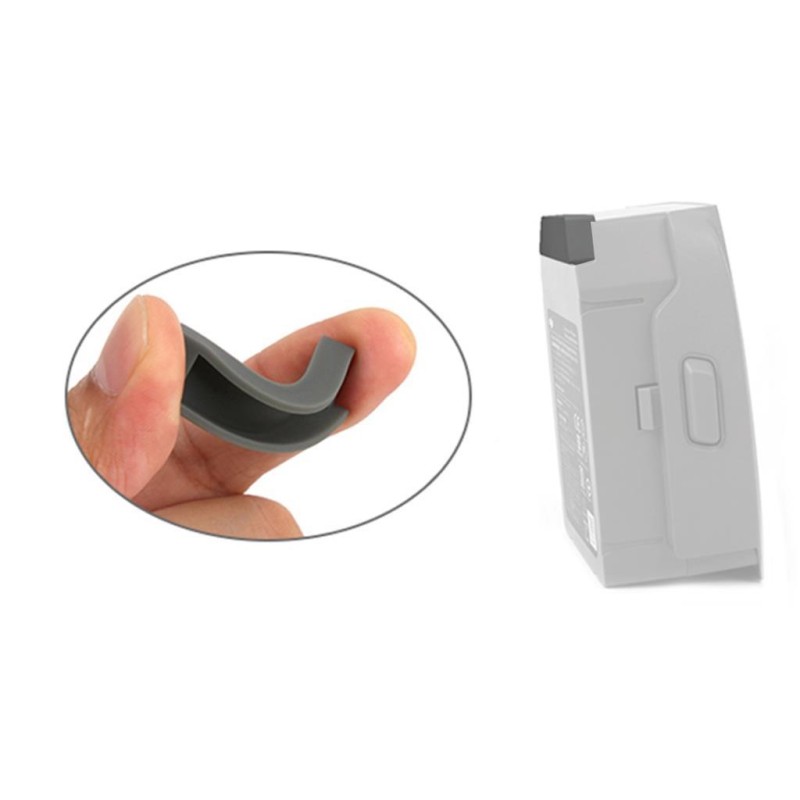1pc Battery Dustproof Plug Silicone Cover Cap for DJI MAVIC 2 PRO & ZOOM Drone _Black