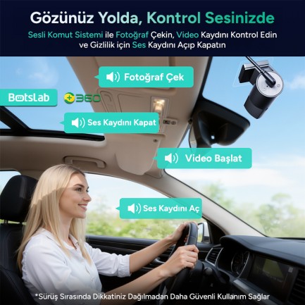 360+ Botslab HK40 Plus 4K Araç İçi Kamera - Thumbnail