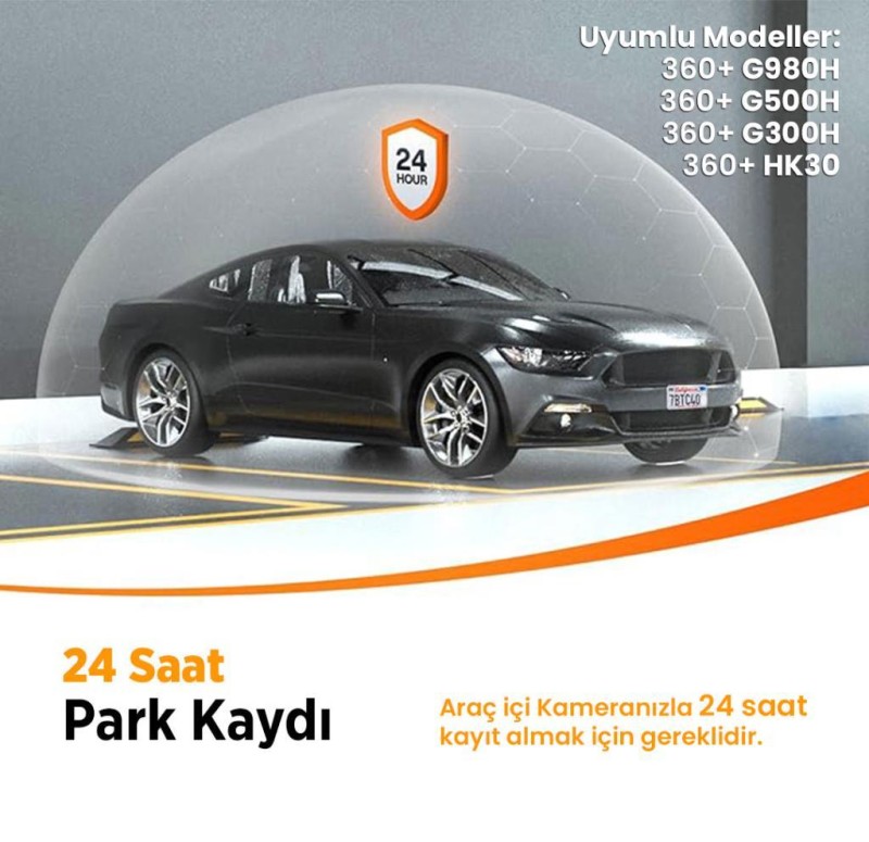 360+ Botslab G300H Pro ADAS 3K WiFi+GPS 150° Geniş Açı Gece Görüşlü Araç İçi Kamera Dash Cam Araç Kamerası+WDR+LCD Ekran+G-Sensör+Sesli Kontrol+Park Modu Kiti Combo