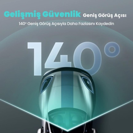 360+ Botslab HK30 Pro 2K QHD WiFi 140° Geniş Açı Gece Görüşlü Akıllı Araç İçi Kamera+ Park Modu Bağlantı Kablosu Combo - Thumbnail