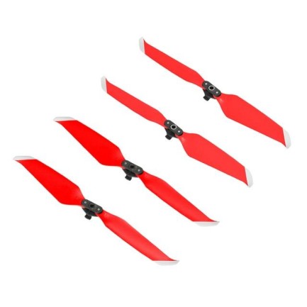 SUNNYLIFE - DJI Mavic Air 2 7238 Low Noise Props Colored 7238F Pervane Kırmızı Renk (4 Adet)