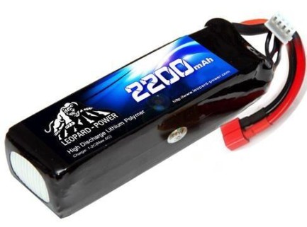 Leopard Power 2200 mAh 14.8V 4S 30C Lipo Batarya Pil T Plug