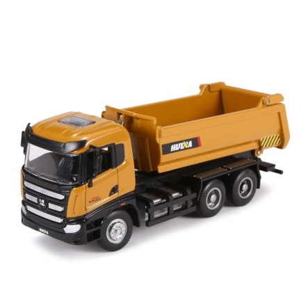 HUINA 1/50 Damperli Kamyon İş Makinası 1718 - Sergilenmeye Hazır Diecast Metal ( Kumandalı Değildir )
