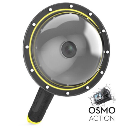 DJI Osmo Action 1 İçin 6" Dome Port Housing Su Geçirmez Su Altı ve Üstü Yarım Küre
