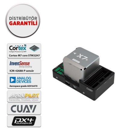 CUAV X7+ Uçuş Kontrol Kartı Flight Controller Otopilot Sistemi PX4&APM (Distribütör Garantili)