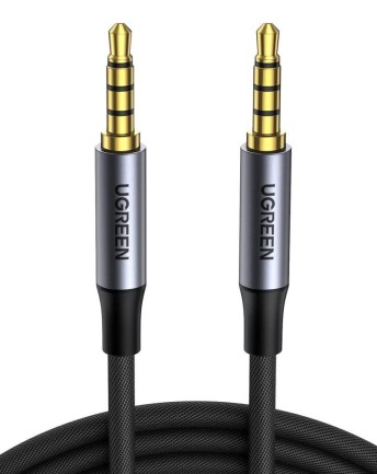 Ugreen 3.5mm Hi-Fi Erkek to Erkek TRRS Aux Ses ve Mikrofon Kablosu 1.5 Metr
