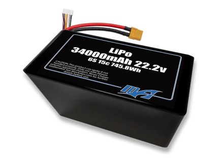 MaxAmps 34000 mAh 6S 2P 15C 22.2v Lityum Polimer LiPo Batarya Pil