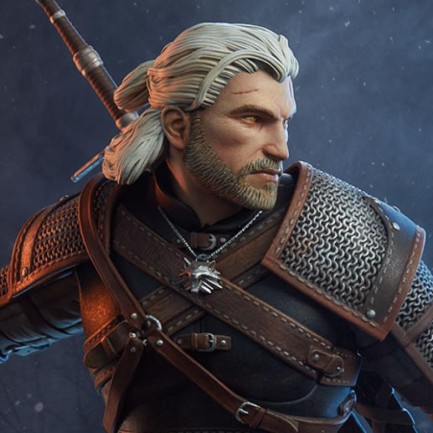 Sideshow Collectibles Geralt Statue 200601 The Witcher 3 : Wild Hunt
