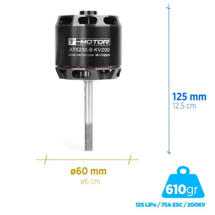 T-Motor AT5230-B 25-30CC 200KV Fixed Wing Sabit Kanatlı Brushless Uçak Motoru T-Motor AT5230-B 25-30CC 200KV Fixed Wing Sabit Kanatlı Brushless Uçak Motoru