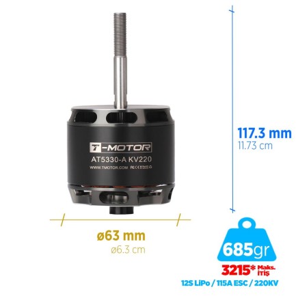 T-Motor AT5330-A 25-30CC 220KV Fixed Wing Sabit Kanatlı Brushless Uçak Motoru T-Motor AT5330-A 25-30CC 220KV Fixed Wing Sabit Kanatlı Brushless Uçak Motoru