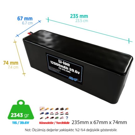 MaxAmps 12000 mAh 11S 3P 39.6v Lityum İon Li-İon Batarya Pil MaxAmps 12000 mAh 11S 3P 39.6v Lityum İon Li-İon Batarya Pil