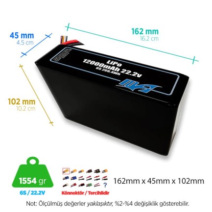 MaxAmps 12000 mAh 6S 2P 45C 22.2v Lityum Polimer LiPo Batarya Pil MaxAmps 12000 mAh 6S 2P 45C 22.2v Lityum Polimer LiPo Batarya Pil