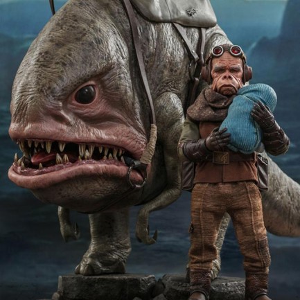 Hot Toys Kuiil & Blurrg Sixth Scale Figure Set - 908593 - Star Wars / The Mandalorian - TMS49 (ÖN SİPARİŞ)