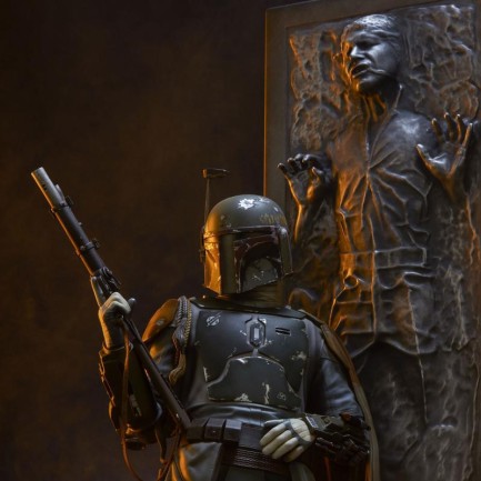 Sideshow Collectibles Boba Fett and Han Solo in Carbonite Premium Format Figure - 400373 - oyuncakhobi