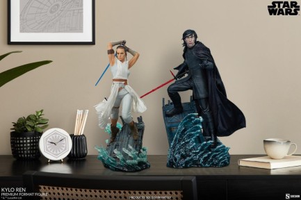Sideshow Collectibles Kylo Ren & Rey Premium Format Figure Set - 300793 & 300794 - Star Wars / Skywalker Legacy Set - oyuncakhobi