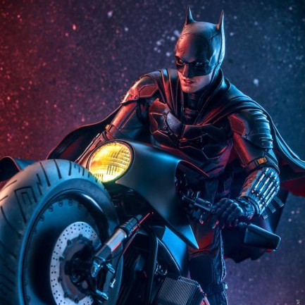 Hot Toys Batcycle Sixth Scale Accessory 910637 MMS642 Hot Toys Batcycle Sixth Scale Accessory 910637 MMS642
