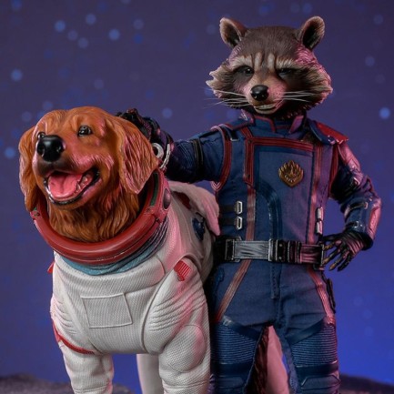 Hot Toys Rocket and Cosmo Sixth Scale Figure Set 912327 MMS708 Marvel Comics / Guardians Of The Galaxy Vol 3 (Ön Sipariş)