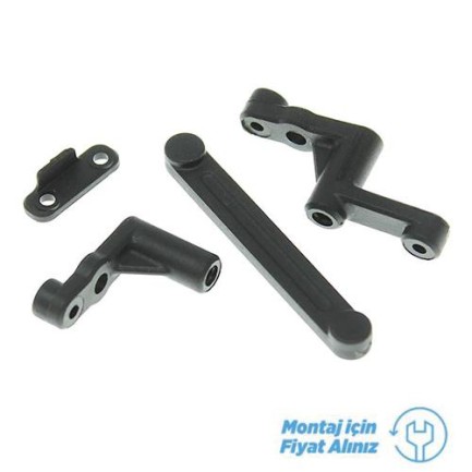 HAIBOXING 16889 / 16889A Ravage Rc Model Araba İçin Direksiyon Burçarı + Ackerman Plate M16017 (Teknik Servis Ürünüdür-Montaj İçin Fiyat Alınız) - oyu