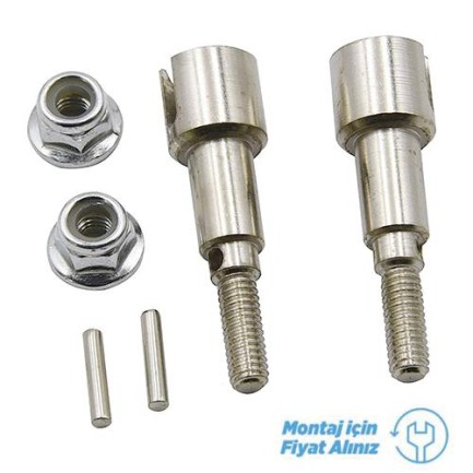 HAIBOXING 16889 / 16889A Ravage Rc Model Araba İçin Metal Arka Şaft + Pins + M4 Lock NUT M16107  (Teknik Servis Ürünüdür-Montaj İçin Fiyat Alınız) - o