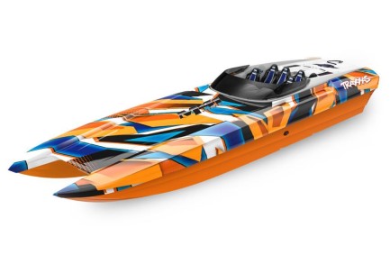 Traxxas DCB M41 Widebody Catamaran RC Tekne 6S Race Boat TQi & TSM Turuncu Yeni Versiyon Traxxas DCB M41 Widebody Catamaran RC Tekne 6S Race Boat TQi & TSM Turuncu Yeni Versiyon