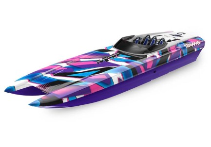 Traxxas DCB M41 Widebody Catamaran RC Tekne 6S Race Boat TQi & TSM Mor Yeni Versiyon Traxxas DCB M41 Widebody Catamaran RC Tekne 6S Race Boat TQi & TSM Mor Yeni Versiyon
