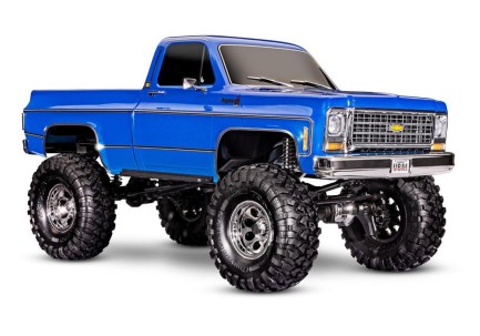Traxxas TRX-4 K10 1/10 High Trail Edition RC Crawler w/'79 Chevrolet K10 Truck Body w/TQi 2.4GHz Kumandalı Elektrikli Rc Model Araba Mavi Traxxas TRX-4 K10 1/10 High Trail Edition RC Crawler w/'79 Chevrolet K10 Truck Body w/TQi 2.4GHz Kumandalı Elektrikli Rc Model Araba Mavi
