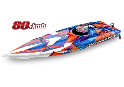 Traxxas Spartan Tekne 6S High Performance Race Boat RTR TQi & TSM Turuncu-Mavi Traxxas Spartan Tekne 6S High Performance Race Boat RTR TQi & TSM Turuncu-Mavi