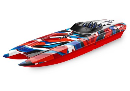 Traxxas DCB M41 Widebody Catamaran RC Tekne 6S Race Boat TQi & TSM Kırmızı Yeni Versiyon Traxxas DCB M41 Widebody Catamaran RC Tekne 6S Race Boat TQi & TSM Kırmızı Yeni Versiyon
