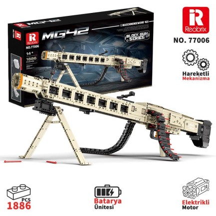 Reobrix Machine Gun 77006 Brick Yapım Seti Reobrix Machine Gun 77006 Brick Yapım Seti