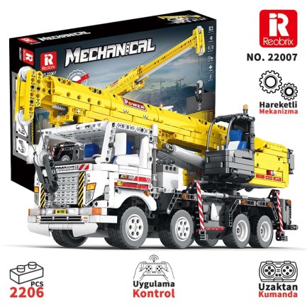 Reobrix RC Crane 22007 Brick Yapım Seti Reobrix RC Crane 22007 Brick Yapım Seti