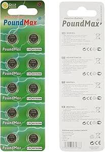 PoundMax® 10 x AG13 LR44 1,5 V Alkalin Düğme Pil - oyuncakhobi