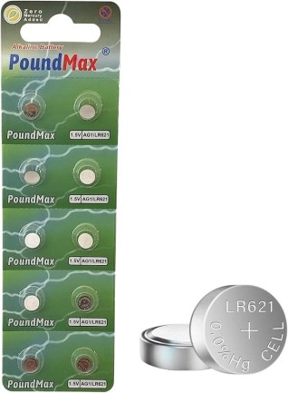 10x AG1 (LR621, LR60, 364) 1.5V - Poundmax alkalin düğme piller | 1x 10'lu paket - oyuncakhobi 10x AG1 (LR621, LR60, 364) 1.5V - Poundmax alkalin düğme piller | 1x 10'lu paket - oyuncakhobi