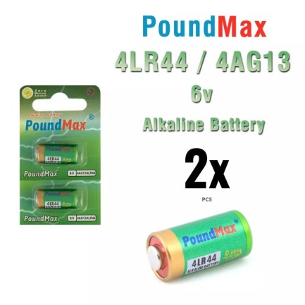 Poundmax 2 x 4LR44 4G13 düğme pil - oyuncakhobi