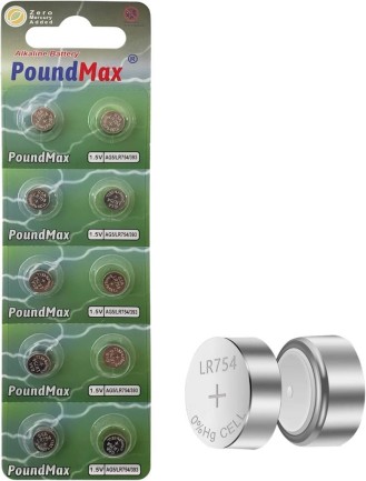 10x AG5 (LR754, 393) 1,5V - PoundMax Alkalin Düğme Pil | 1x 10'lu Paket - oyuncakhobi 10x AG5 (LR754, 393) 1,5V - PoundMax Alkalin Düğme Pil | 1x 10'lu Paket - oyuncakhobi