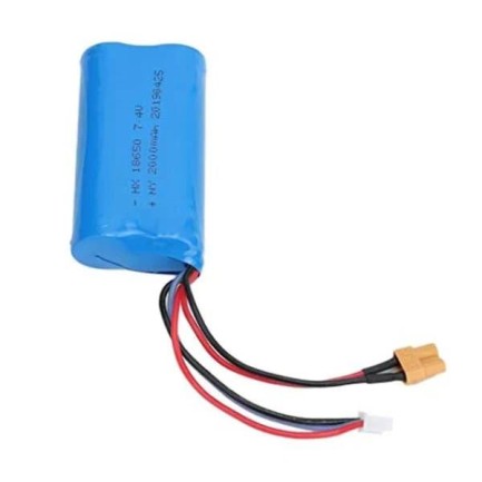 HUINA 1580/1582/1583/1594 RC Model İş Makinesi İçin 18650 7.4V 2000Mah Batarya - oyuncakhobi