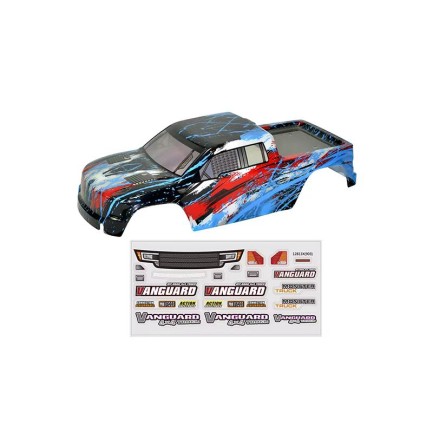 HAIBOXING 903 Vanguard RC Araba İçin Body Gövde Kep Mavi + Sticker Çıkartma Seti 90132 - oyuncakhobi