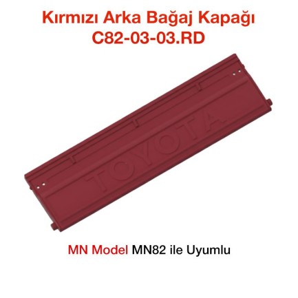 MN Model MN82 Kırmızı Arka Bağaj Kapağı C82-03-03.RD - oyuncakhobi