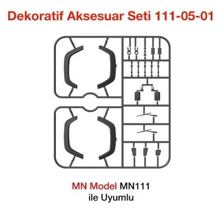 MN Model MN111 Dekoratif Aksesuar Seti 111-05-01 - oyuncakhobi