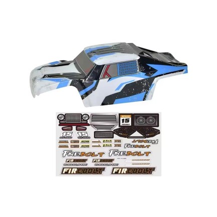 HAIBOXING 901 Firebolt RC Araba İçin Body Gövde Kep Mavi+Sticker Çıkartma Seti 90145 - oyuncakhobi