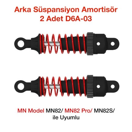MN Model MN82/82 Pro/MN82S Arka Süspansiyon Amortisör 2 Adet D6A-03 - oyuncakhobi