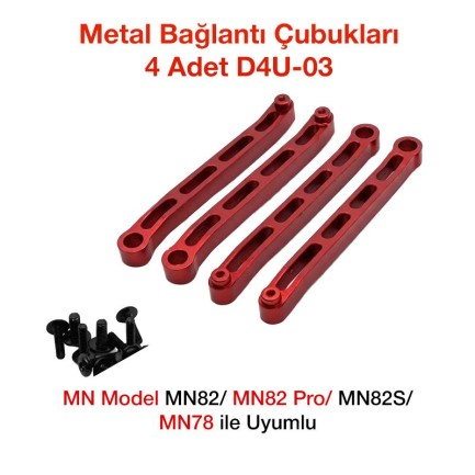 MN Model MN82/82 Pro/MN82S/MN78 Metal Bağlantı Çubukları 4 Adet D4U-03 - oyuncakhobi